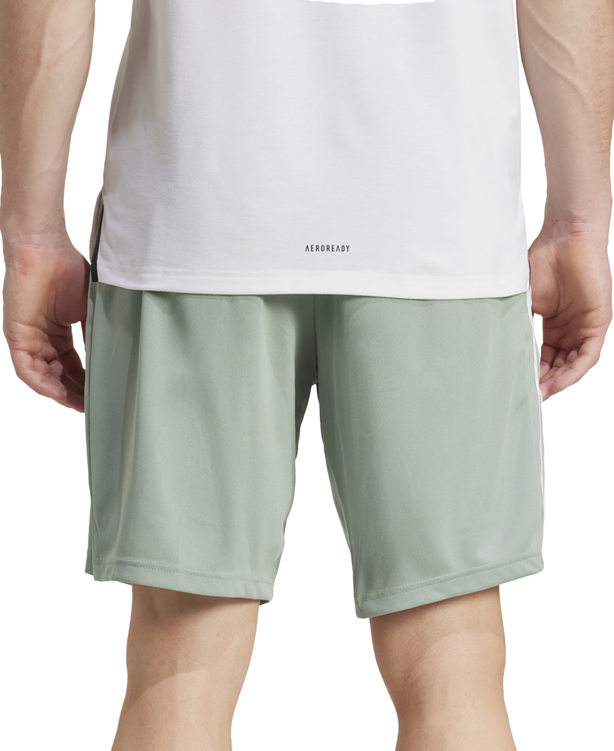 Adidas Originals Men's Train Essentials Classic-fit Aeroready 3-stripes 10" Training Shorts