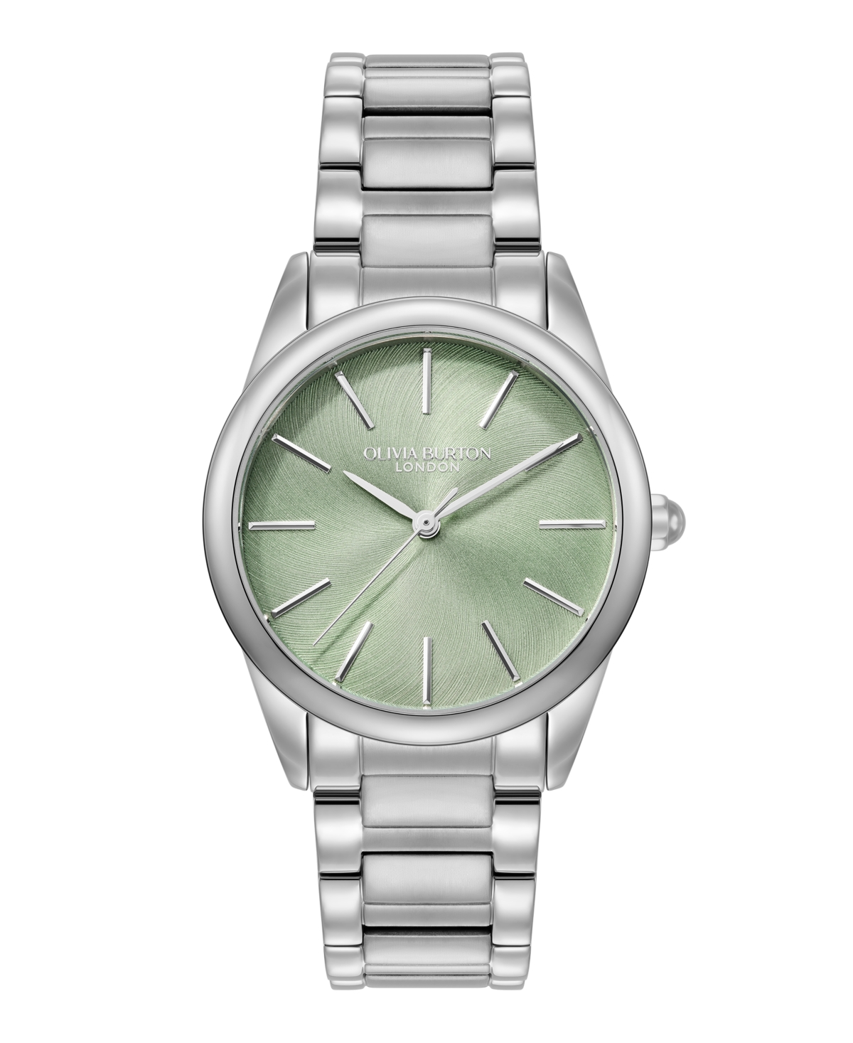 Women's Glowful Silver Tone Stainless Steel Bracelet Watch, 34mm - Silver