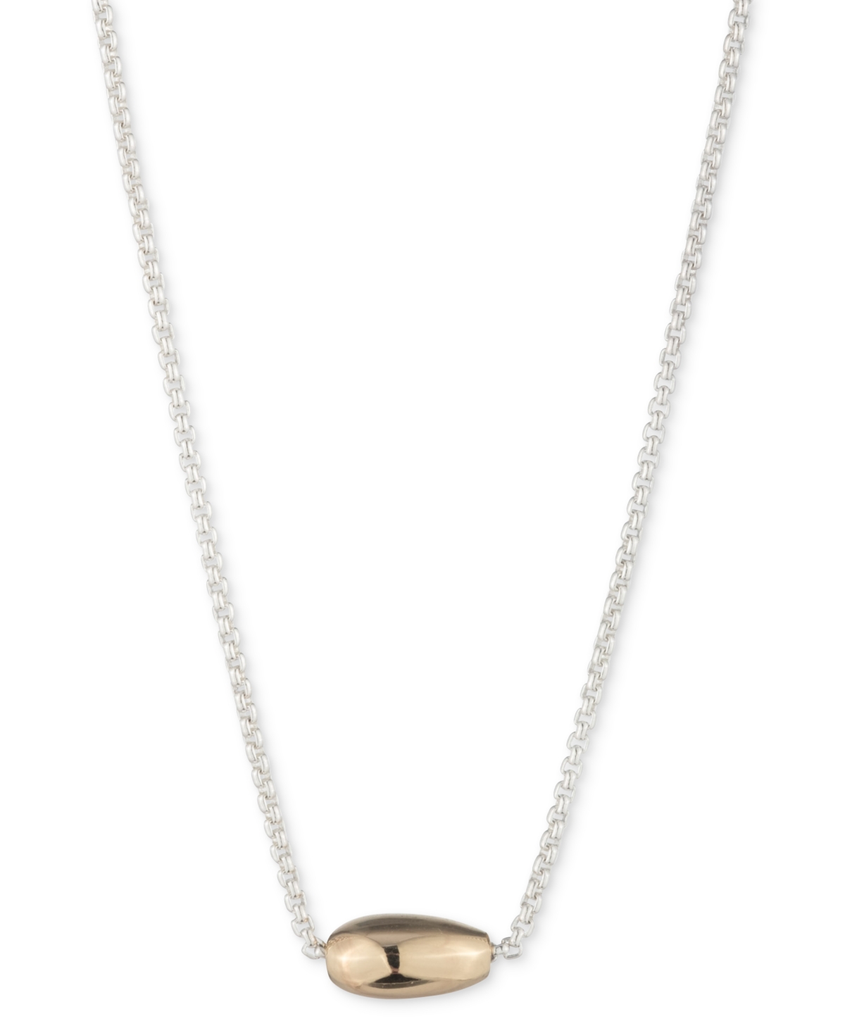 Ralph Lauren Two-tone Pear Pendant Necklace, 16"+ 3" Extender In Two-tone