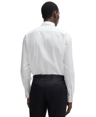 Men's Embroidered Relaxed-Fit Dress Shirt