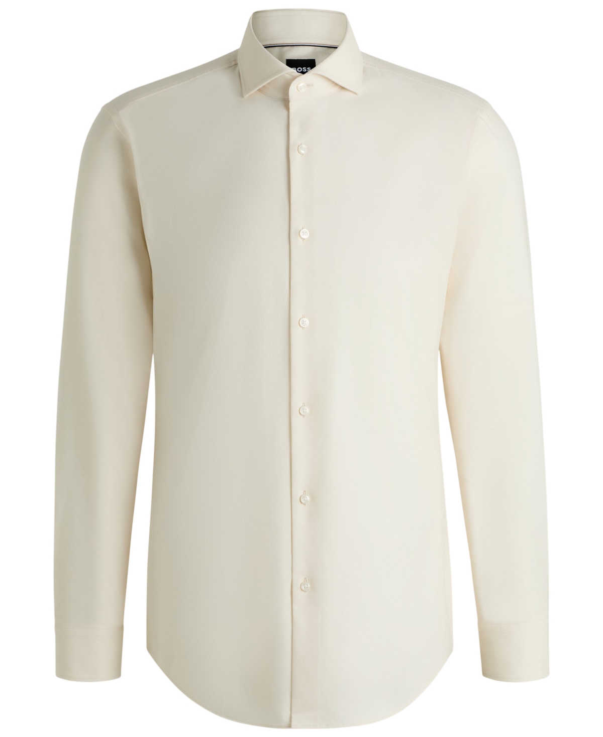 Hugo Boss Hank Kent Printed Button-front Shirt In Neutral