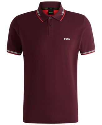 Men's Branding Stretch-Cotton Slim-Fit Polo Shirt