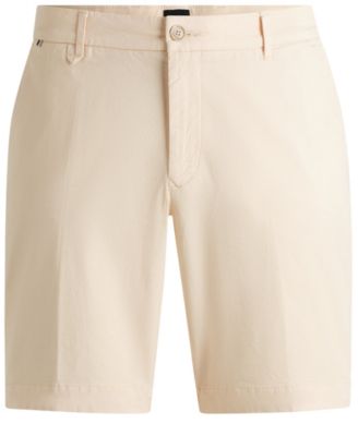 Men's Cotton-Twill Slim-Fit Shorts