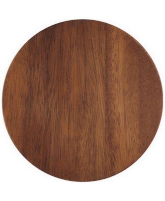 Stoneware Signature Canister with Wood Lid, 26-Oz.