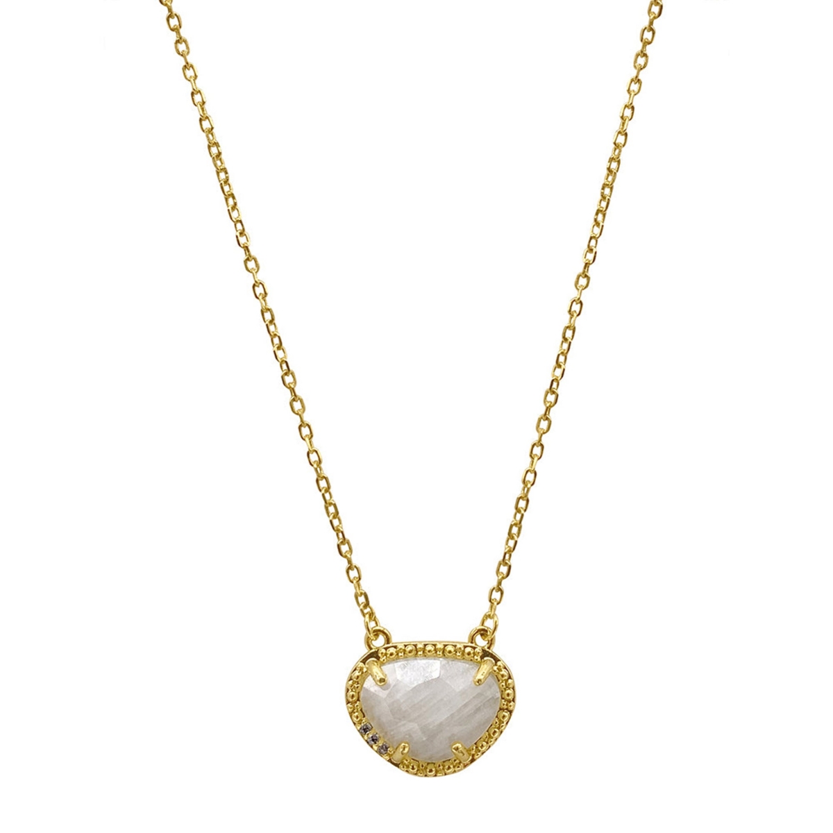 Birthstone Necklace 14k Gold Vermeil - Bright Blue