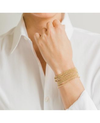 4mm Gold Bead Bracelet