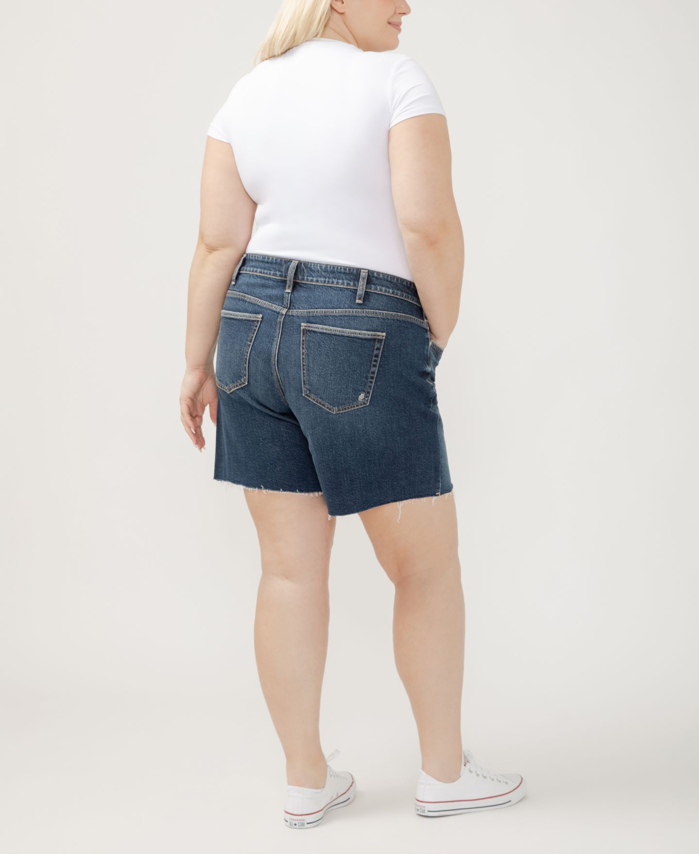 Женские шорты Silver Jeans Co. Plus Size Suki Mid Rise Curvy Fit, цвет: Brooks — фото 3