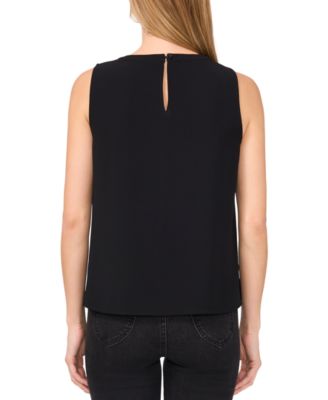Women's Scalloped-Bib Sleeveless Top 