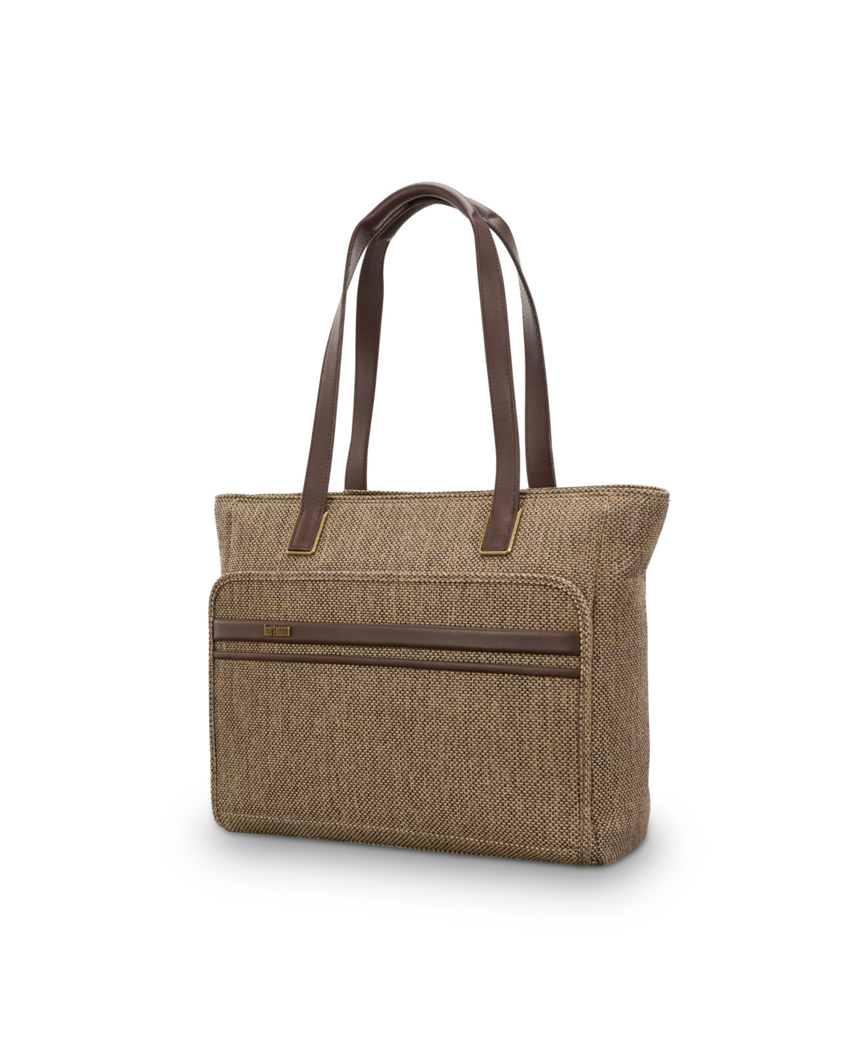 Tweed Carry All Tote - Tweed/ Natural Leather