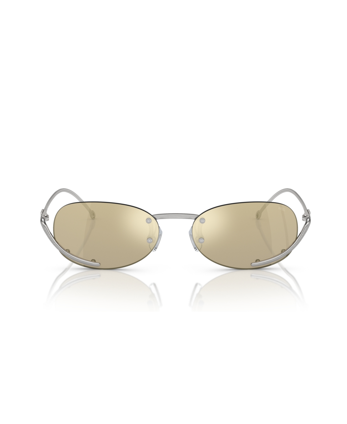 Diesel Unisex Sunglass Dl1004 In Brushed Silver