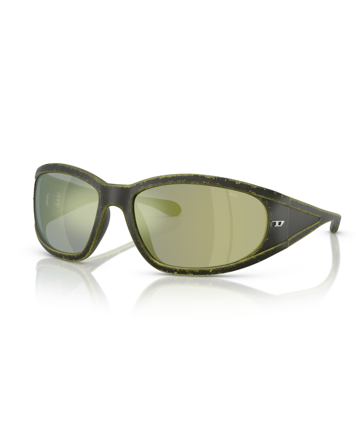 Diesel Unisex Sunglass Dl3002 In Rusty Green Black
