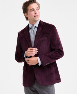 Men's Classic-Fit Velvet Sport Coat