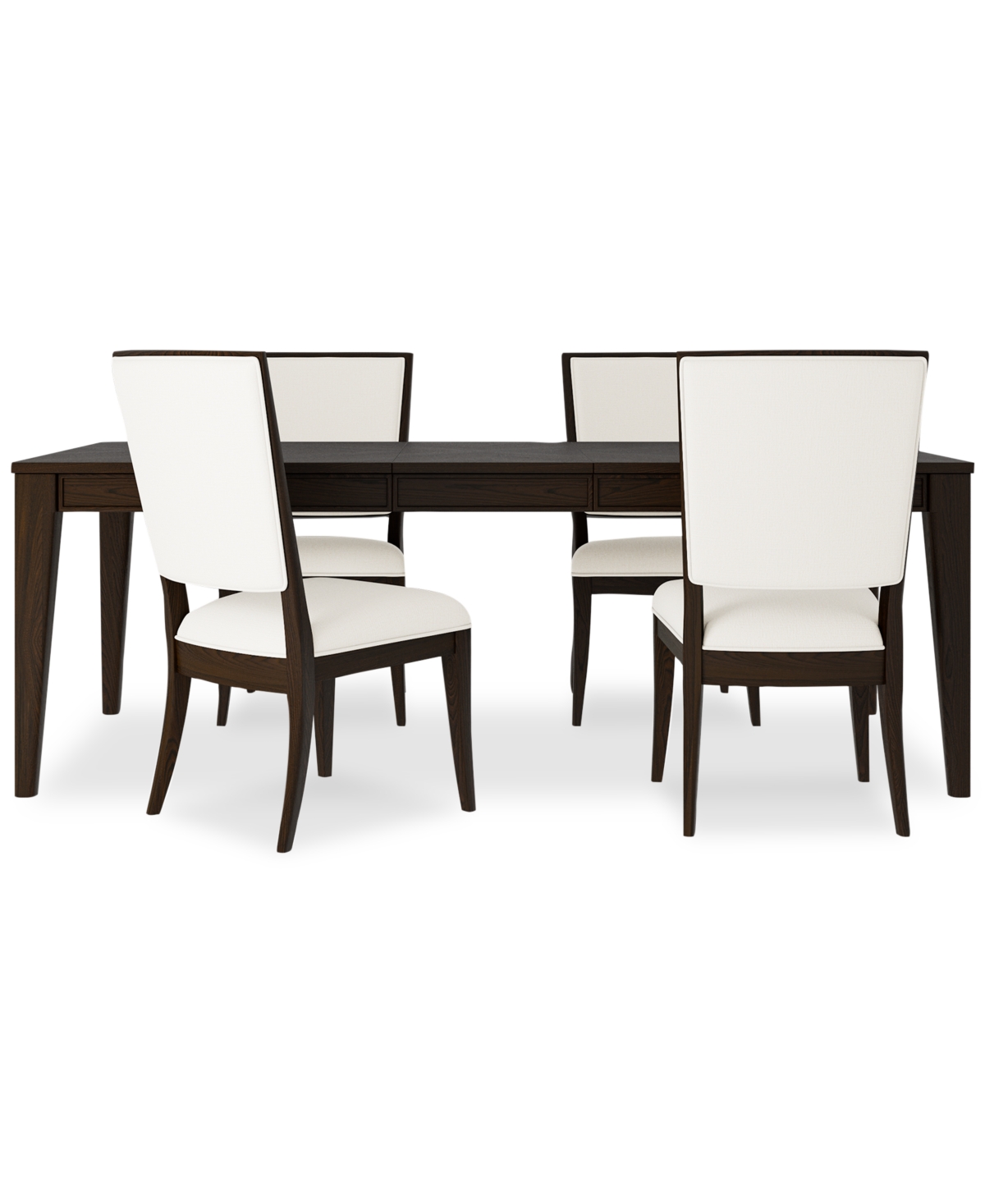 Macy's Mazen 5-pc. Dining Set (table & 4 Side Chairs) In Dark Brown