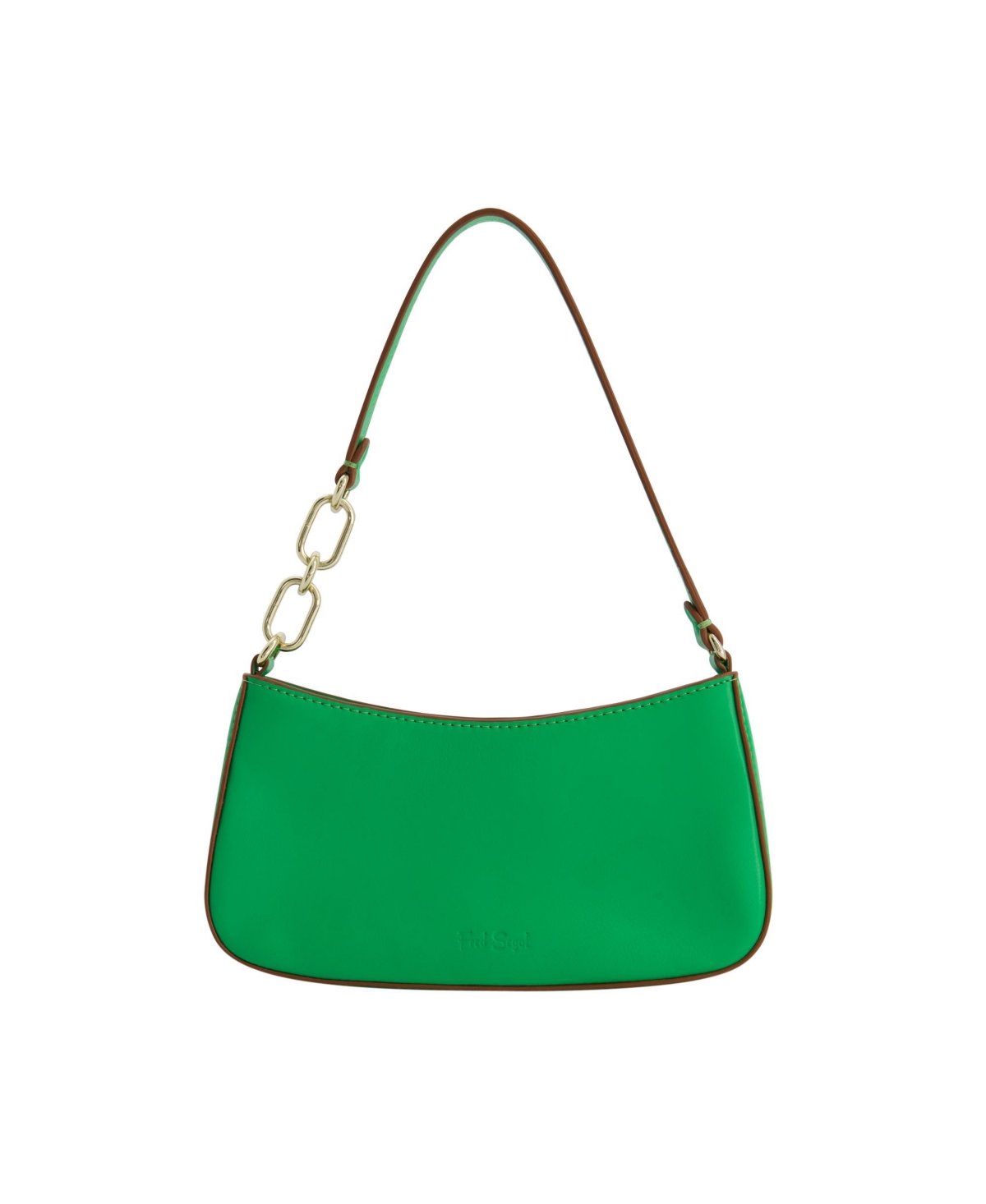 Medium Shine Leather Mini Shoulder Bag - Off white