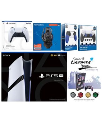 PlayStation 5 Pro 1TB Bundle Console with Extra Controller, Headset, Grip Kit, Decal Voucher & 1-Year Warranty