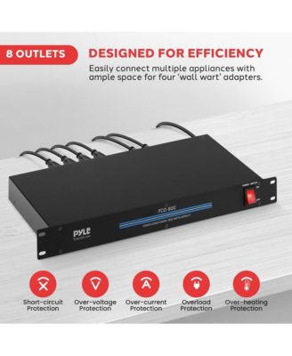 19" Rack Mount 1800 Watt Power Conditioner with 8 Outlets