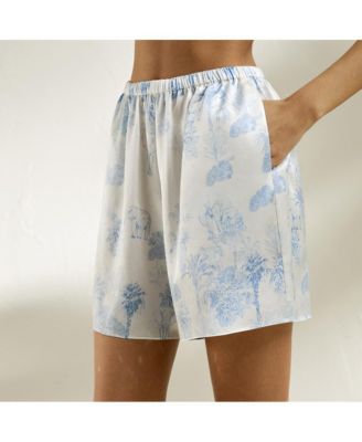 Women's La Terra Short Silk Pajama Set