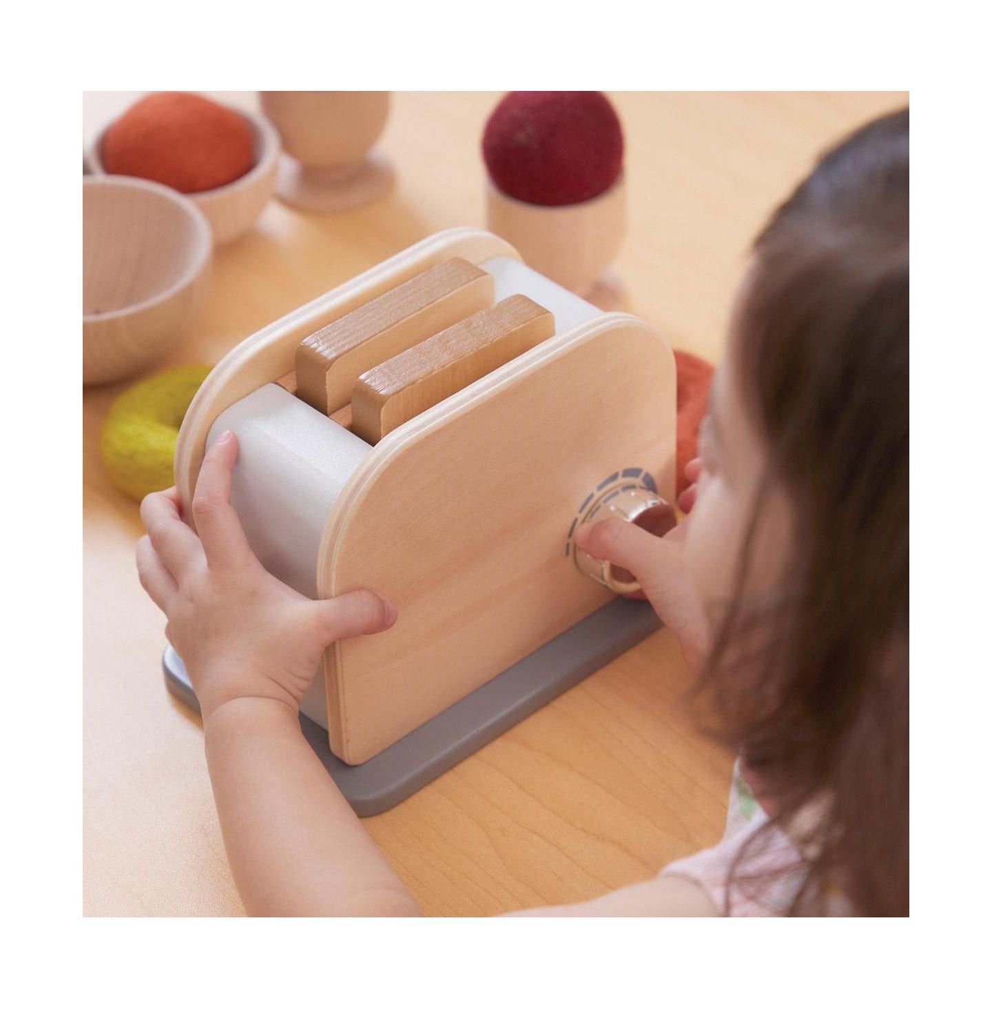 Детские игрушки Kaplan Early Learning Pop Up Toaster, цвет: Бежевый / Хаки — фото 3