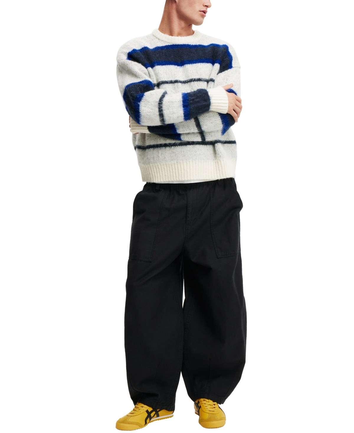 Shop Cotton On Men's Super Baggy Pants In Black