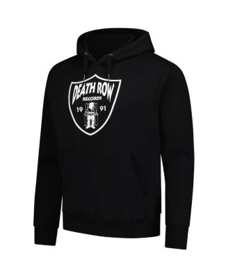 Men's Black Death Row Records Pullover Hoodie