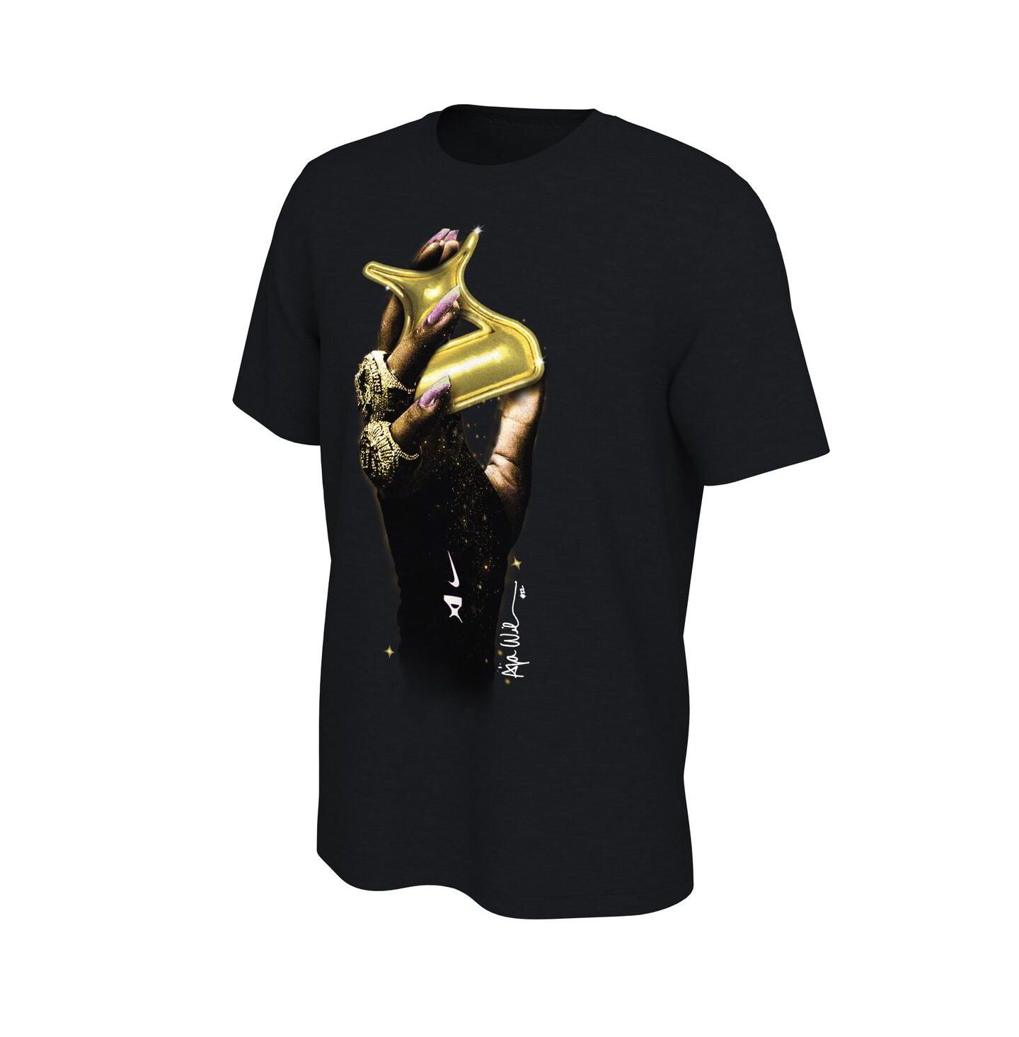 Футболка Nike A'ja Wilson Black Las Vegas Aces WNBA Summit Player — фото 3