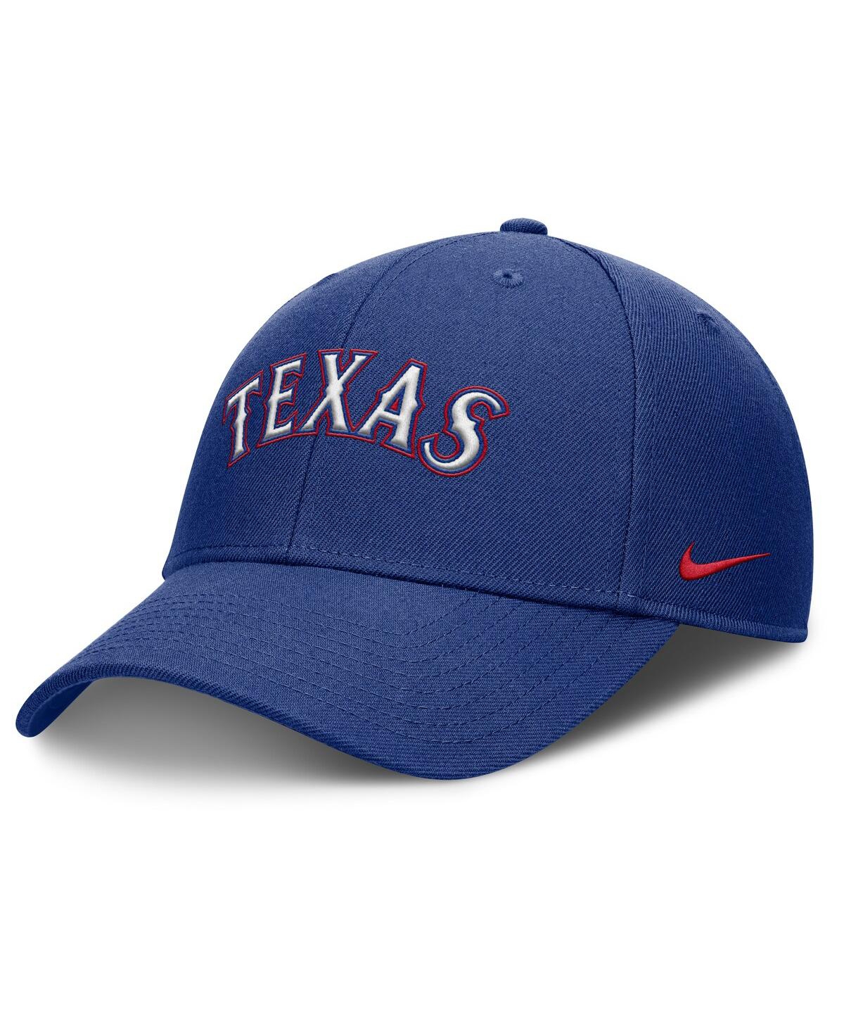 Nike Men's Royal Texas Rangers Rise Gaberdine Adjustable Hat In Royal