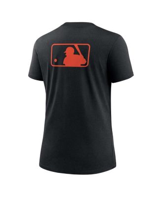 Women's Black Baltimore Orioles Authentic Collection Early Work Tri-Blend T-Shirt