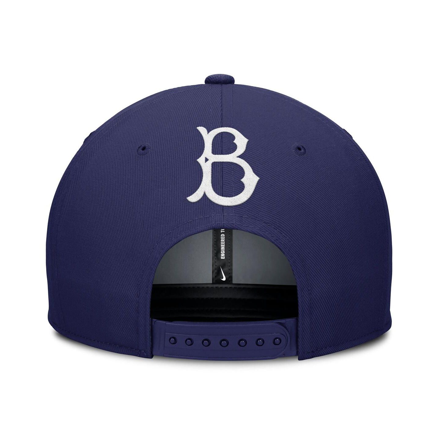 Мужская кепка Nike Gray/Royal Brooklyn Dodgers Cooperstown Collection Pro Performance Snapback Hat — фото 2
