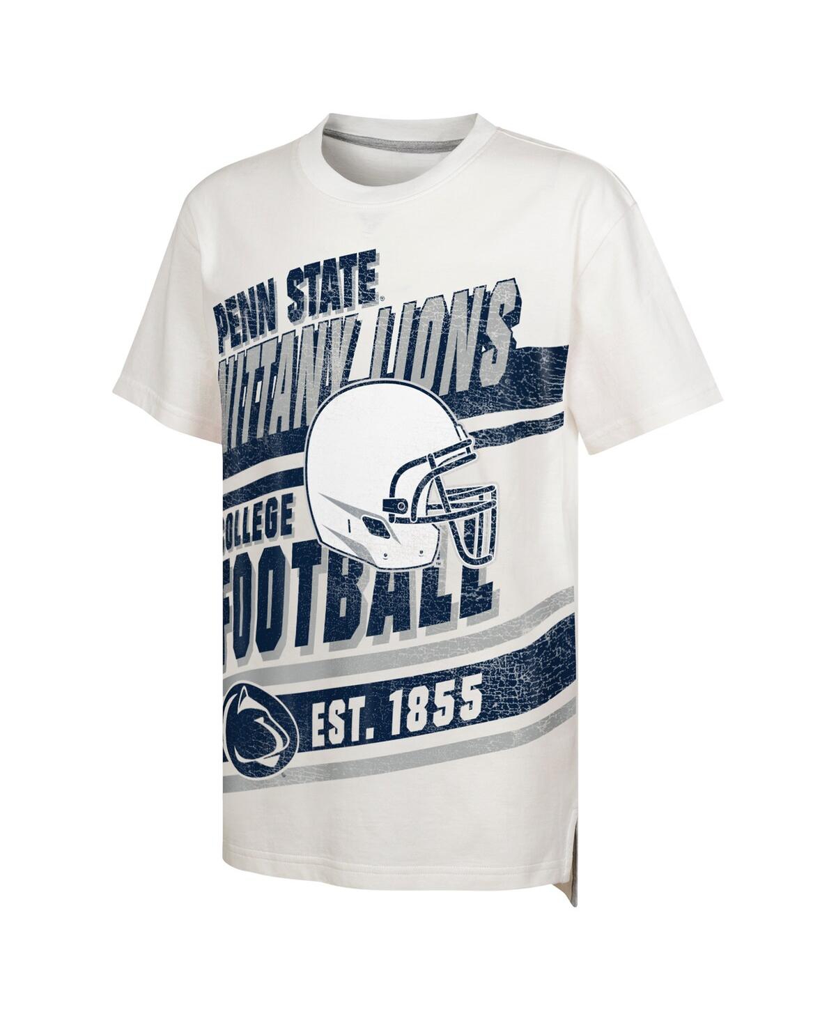 Outerstuff Big Boys And Girls White Penn State Nittany Lions Let's Get Loud Oversized T-shirt In White