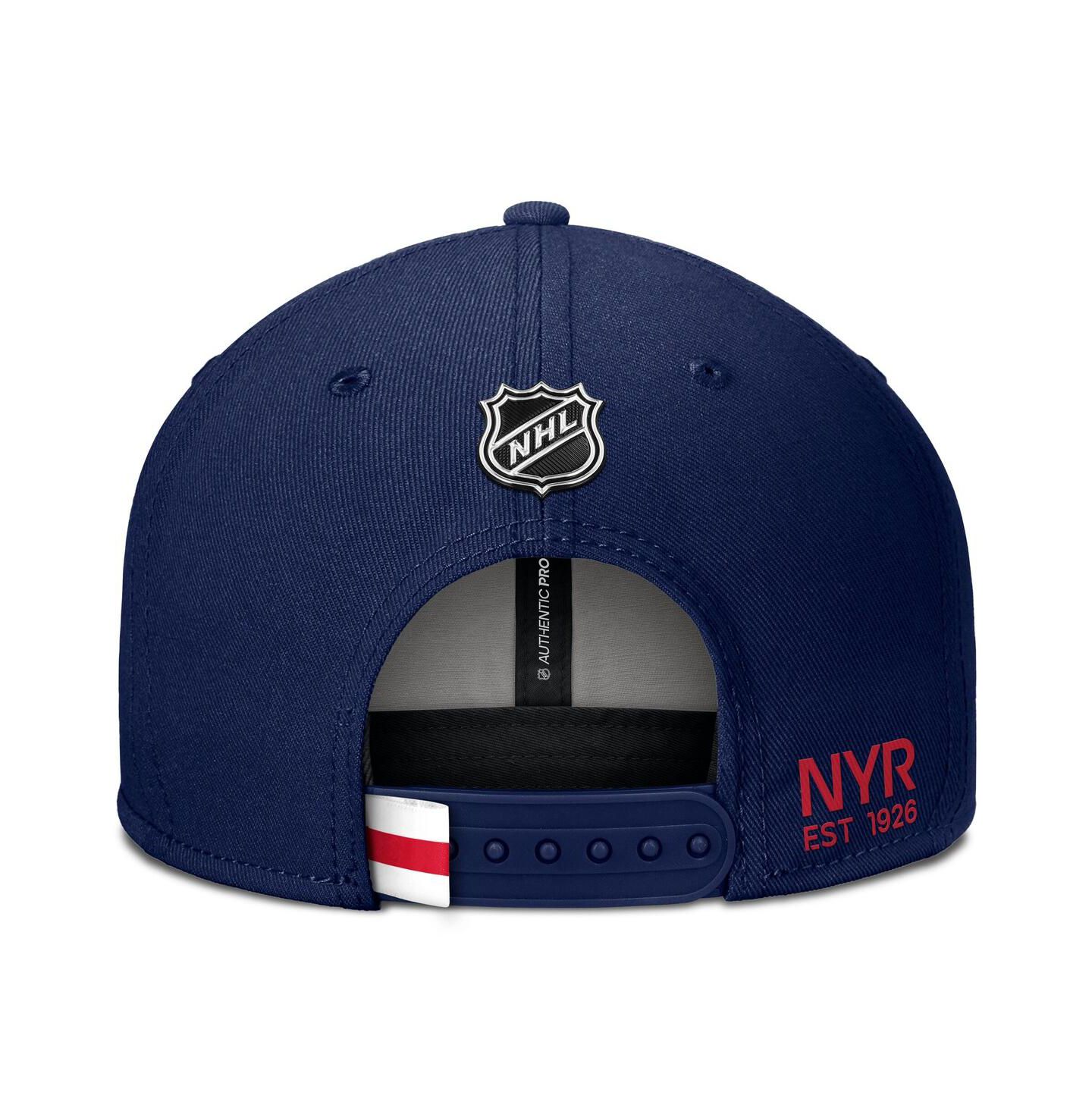Мужская кепка Fanatics Navy New York Rangers Authentic Pro Prime Snapback Hat — фото 2