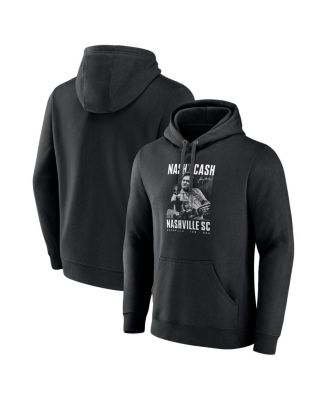 Fanatics - Men's Black Nashville SC Johnny Cash Finger Pullover Hoodie