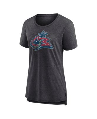 Women's Heather Charcoal Columbus Blue Jackets Special Edition 2.0 Modern T-Shirt