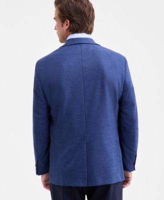 Men's Classic-Fit Stretch Blue Twill Sport Coat