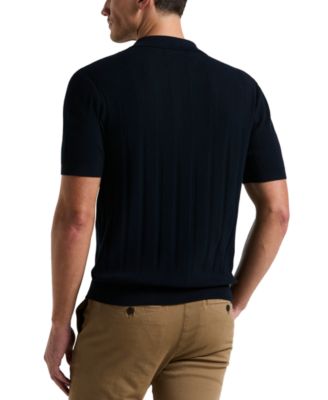 Men's Johnny Collar Stripe Polo Shirt