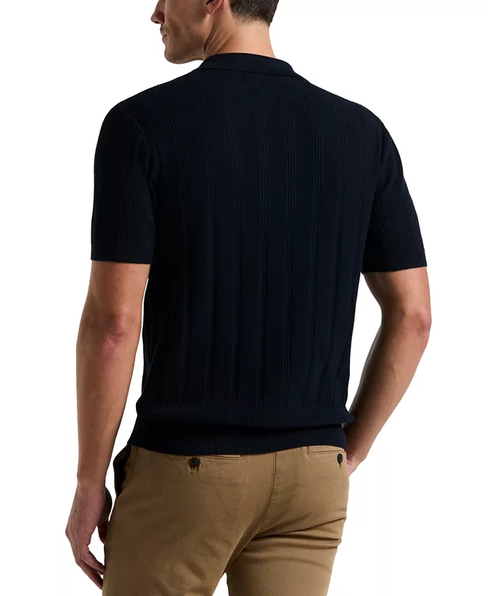 Men's Johnny Collar Stripe Polo Sweater - thumbnail 10