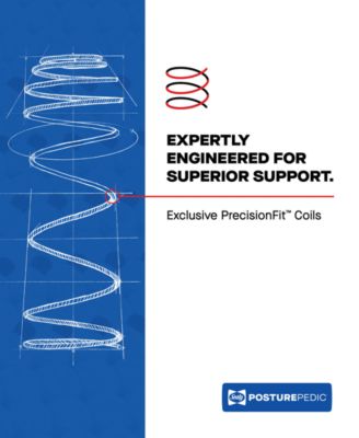 Posturepedic Kersall 14" Medium Tight Top Mattress Set - Queen Split
