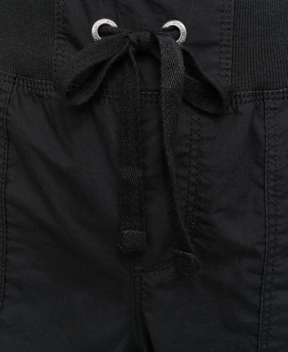 Dkny Sport Women's Smocked-waist Convertible Shorts In Black