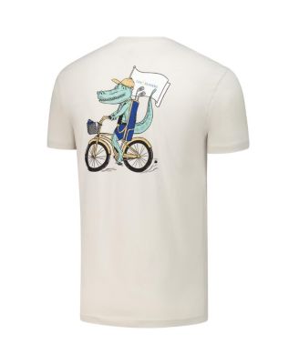 Men's and Women's Tan THE PLAYERS Biking Gator T-Shirt