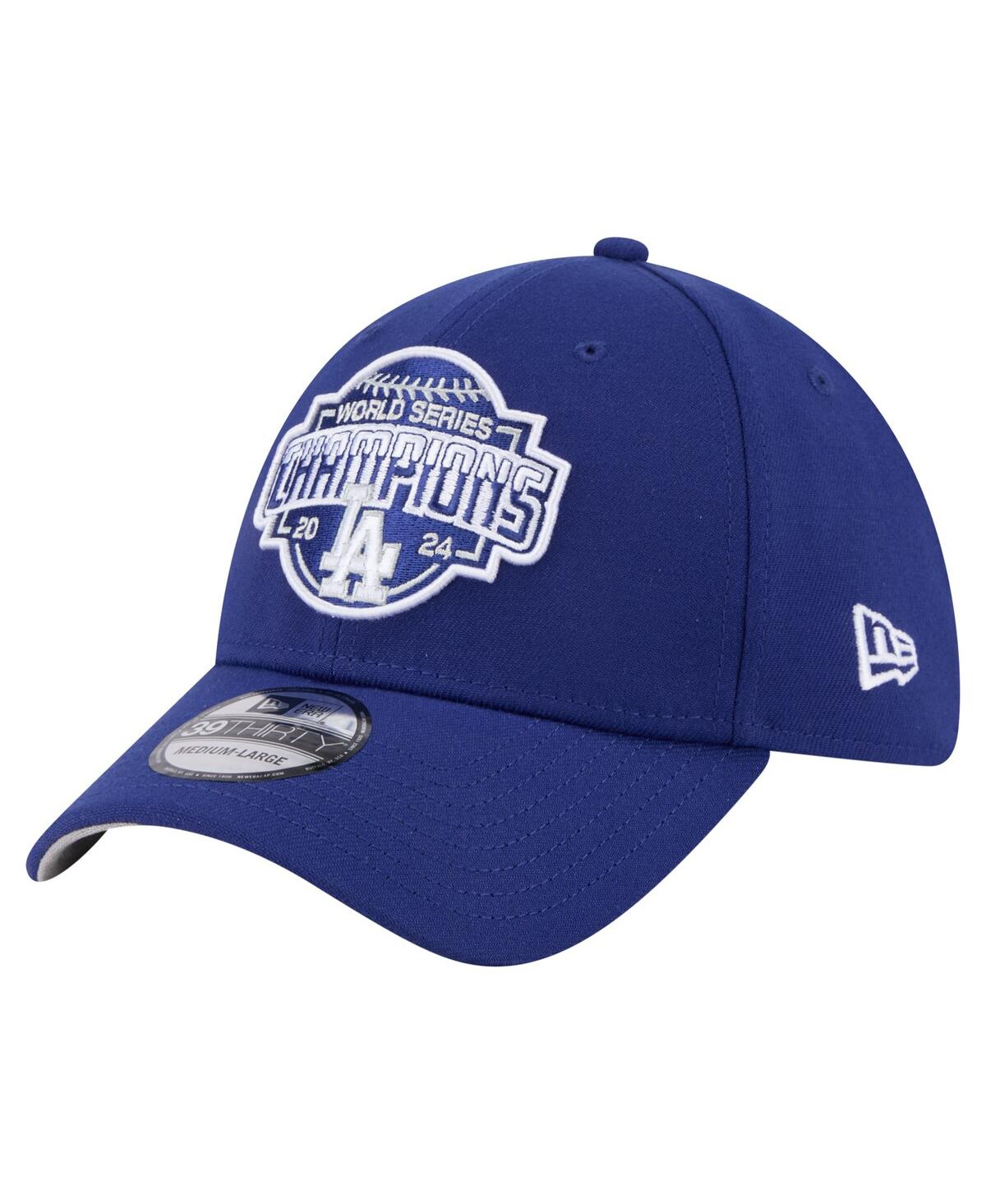 Shop New Era Men's Royal Los Angeles Dodgers 2024 World Series Champions 39thirty Flex Hat