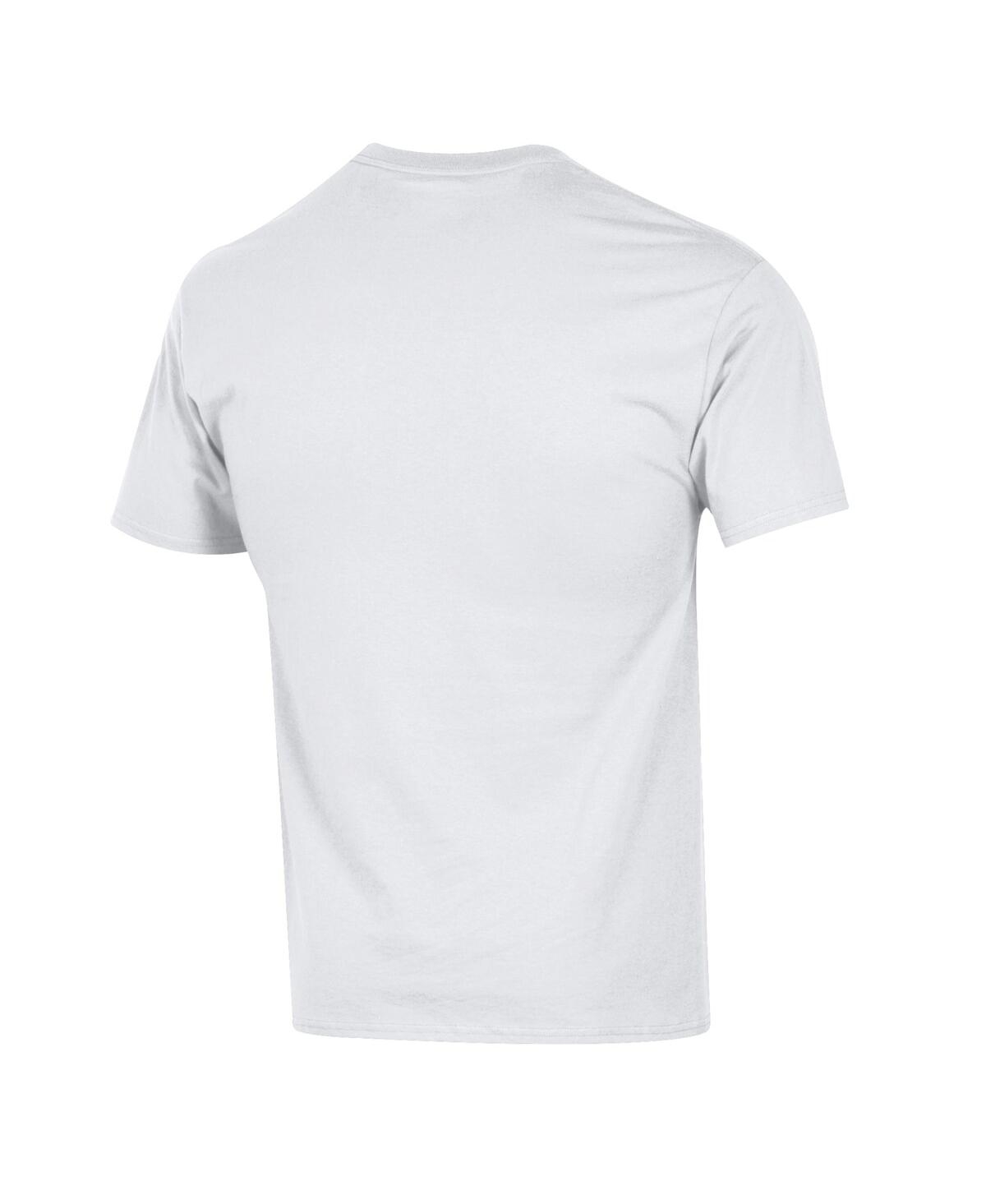 Champion Men's White North Carolina Tar Heels Chapel Bill Mascot T-shirt In White