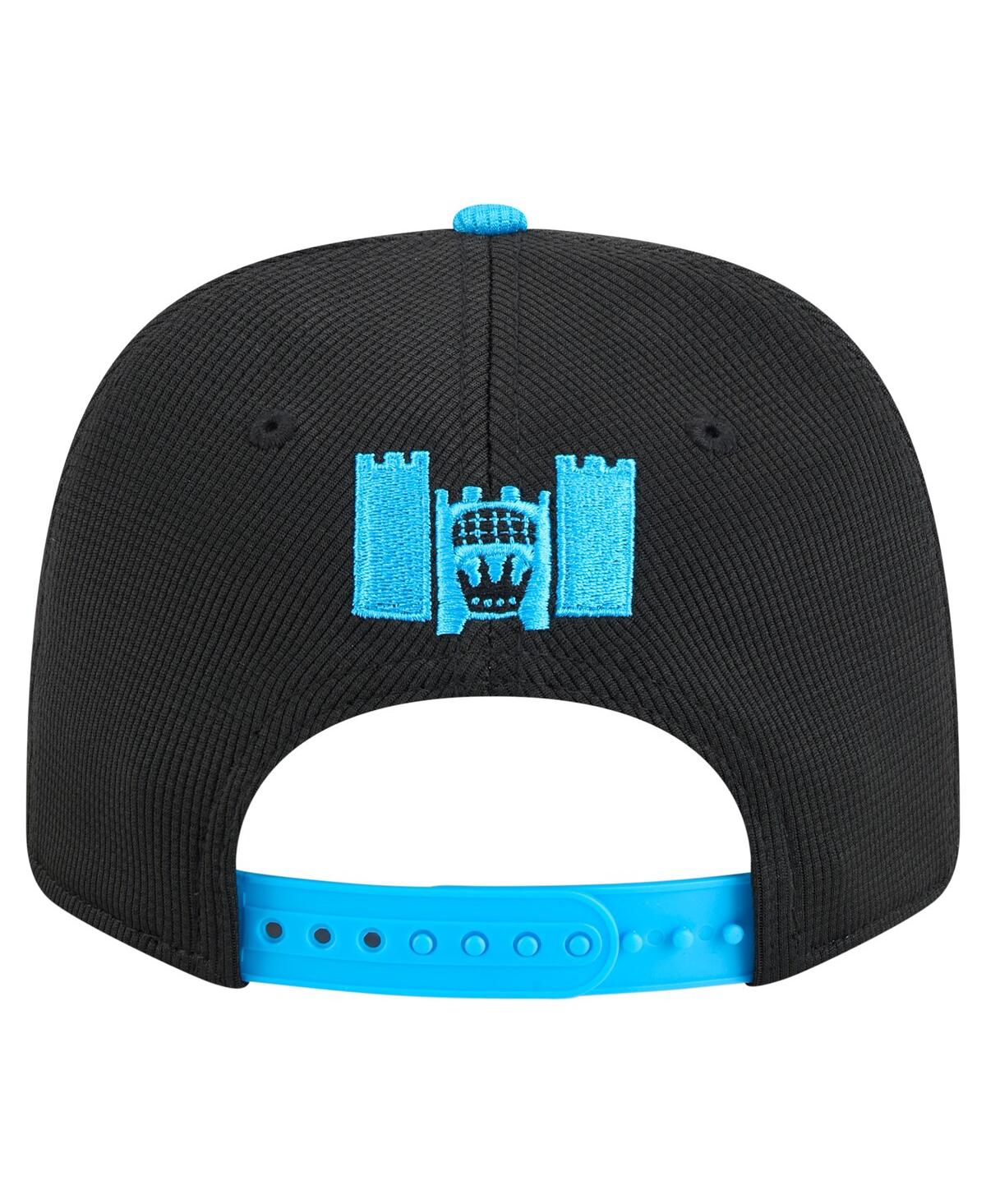 New Era Men's Black Charlotte Fc 2025 Jersey Hook 9seventy Stretch-snap Hat In Black