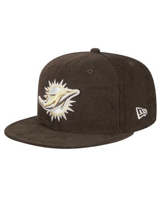New Era - Men's Brown Miami Dolphins Choco Cord 59FIFTY Fitted Hat