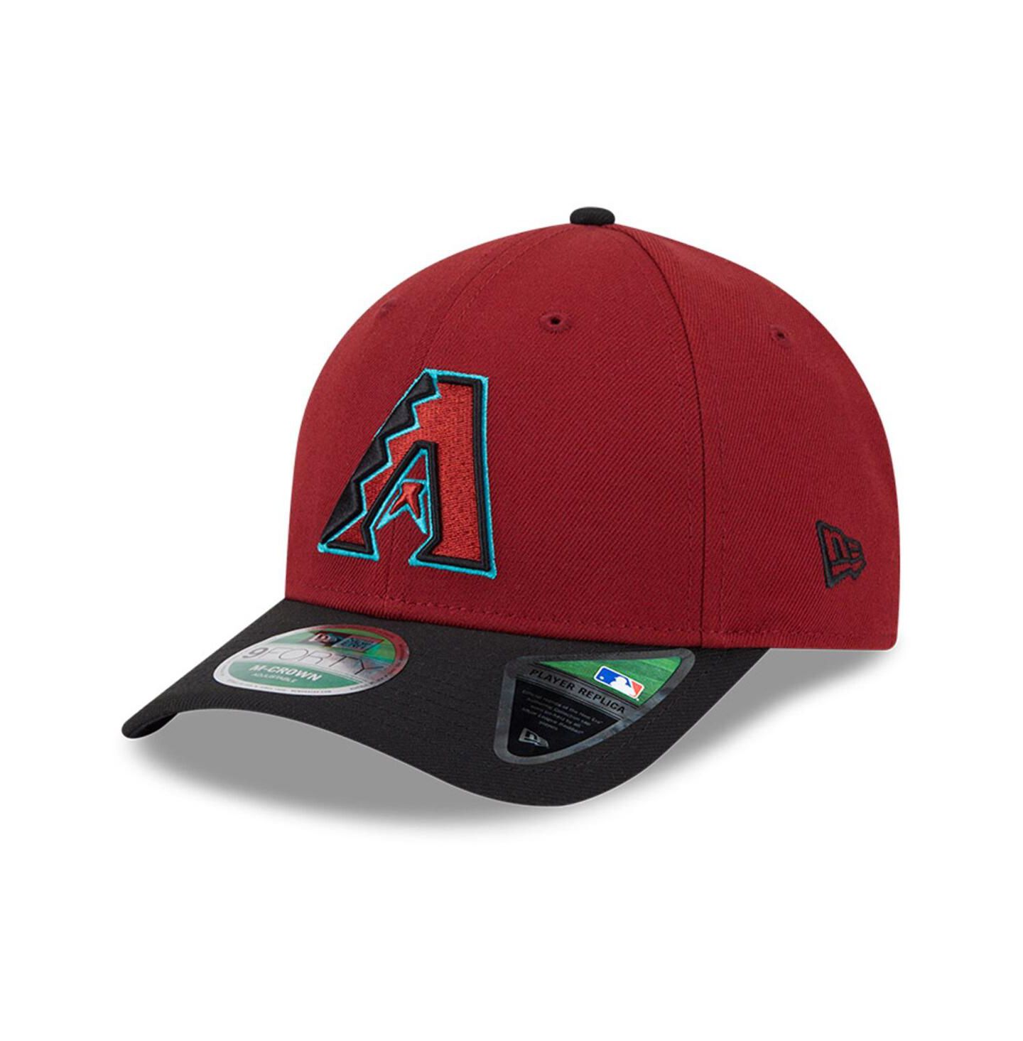 Мужская кепка New Era Red Arizona Diamondbacks Player Replica 9FORTY Adjustable Hat — фото 1