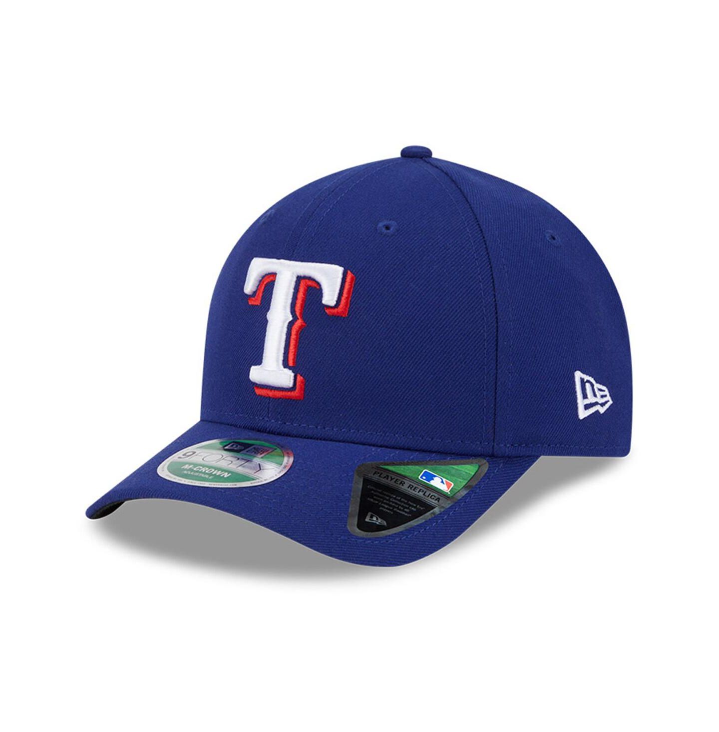 Мужская кепка New Era Royal Texas Rangers Player Replica 9FORTY Adjustable Hat — фото 1