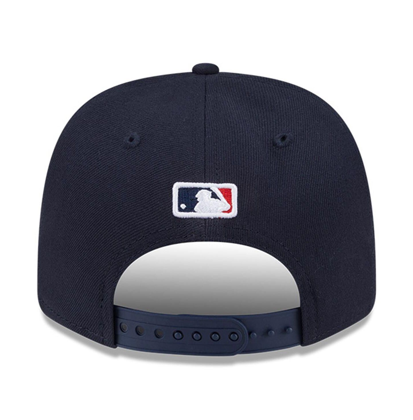 Мужская кепка New Era Navy Boston Red Sox Player Replica 9SEVENTY Adjustable Hat — фото 2