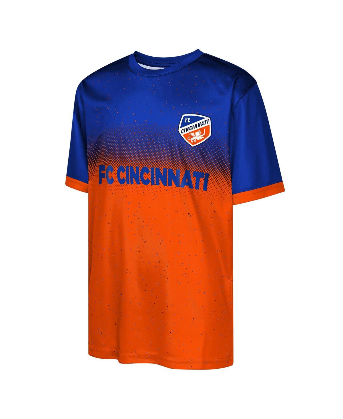 Outerstuff Big Boys And Girls  Blue Fc Cincinnati Stalwart Defender T-shirt In Blue