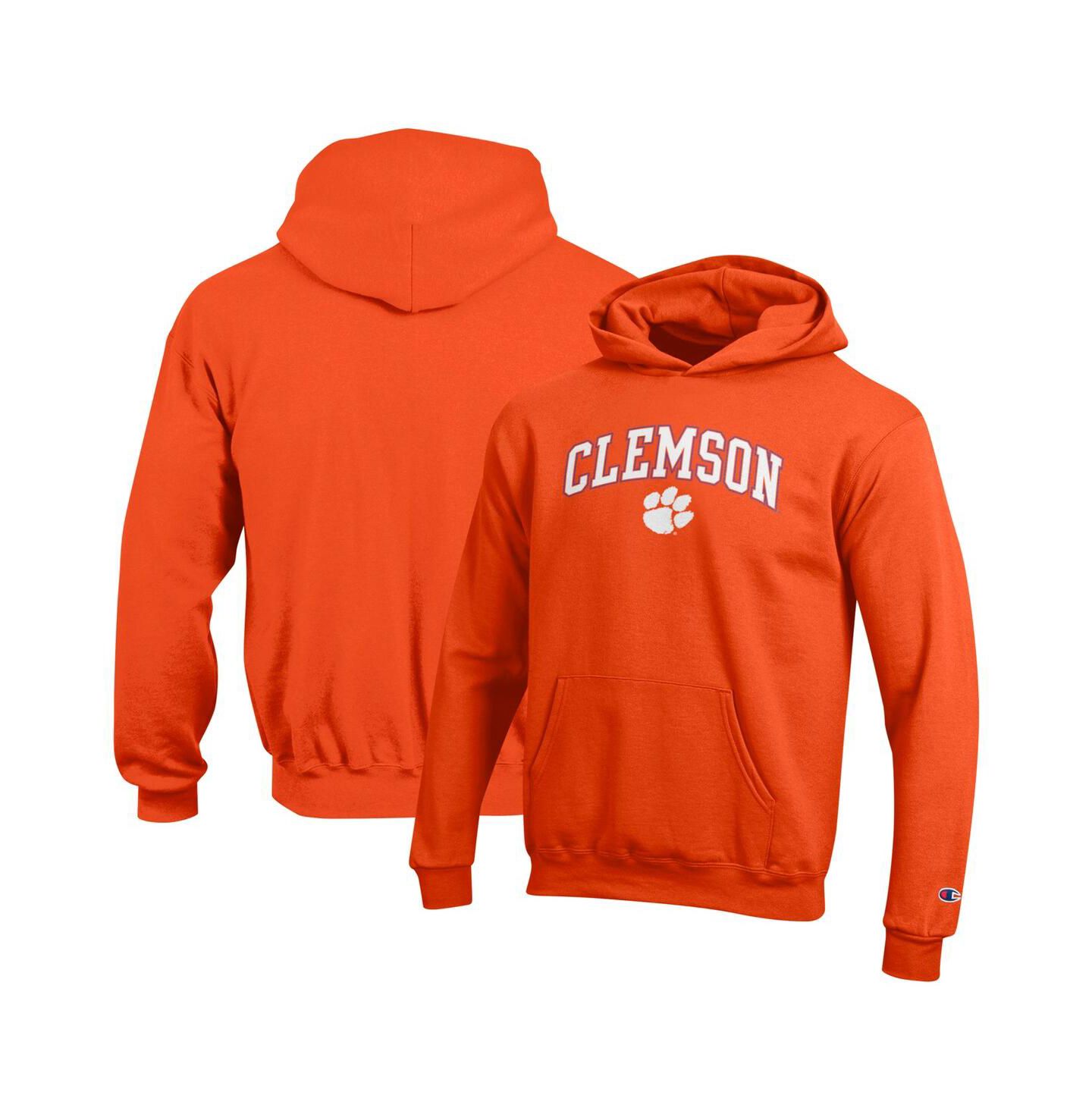 Детское худи Champion Orange Clemson Tigers Campus Pullover — фото 1
