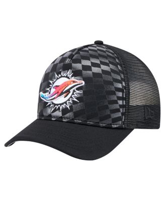 New Era - Men's Black Miami Dolphins Gradient 9FORTY Adjustable Hat