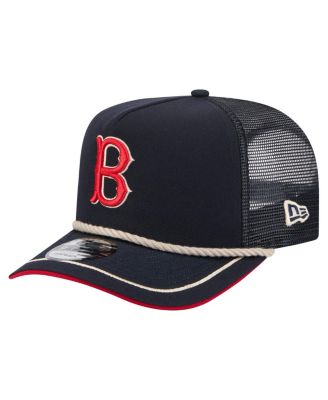 New Era - Men's Navy Boston Red Sox Vintage Rope Trucker A-Frame 9FIFTY Adjustable Hat