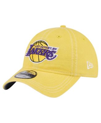 New Era - Men's  Gold Los Angeles Lakers Pigment Dyed 9TWENTY Adjustable Hat